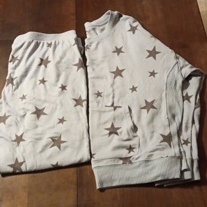 Women's Cuddl Duds Kangaroo Pocket top & Jogger Pant set XL